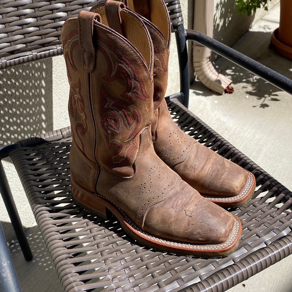 Double H ice collection old town square toed western boots DH-3560 size 8D